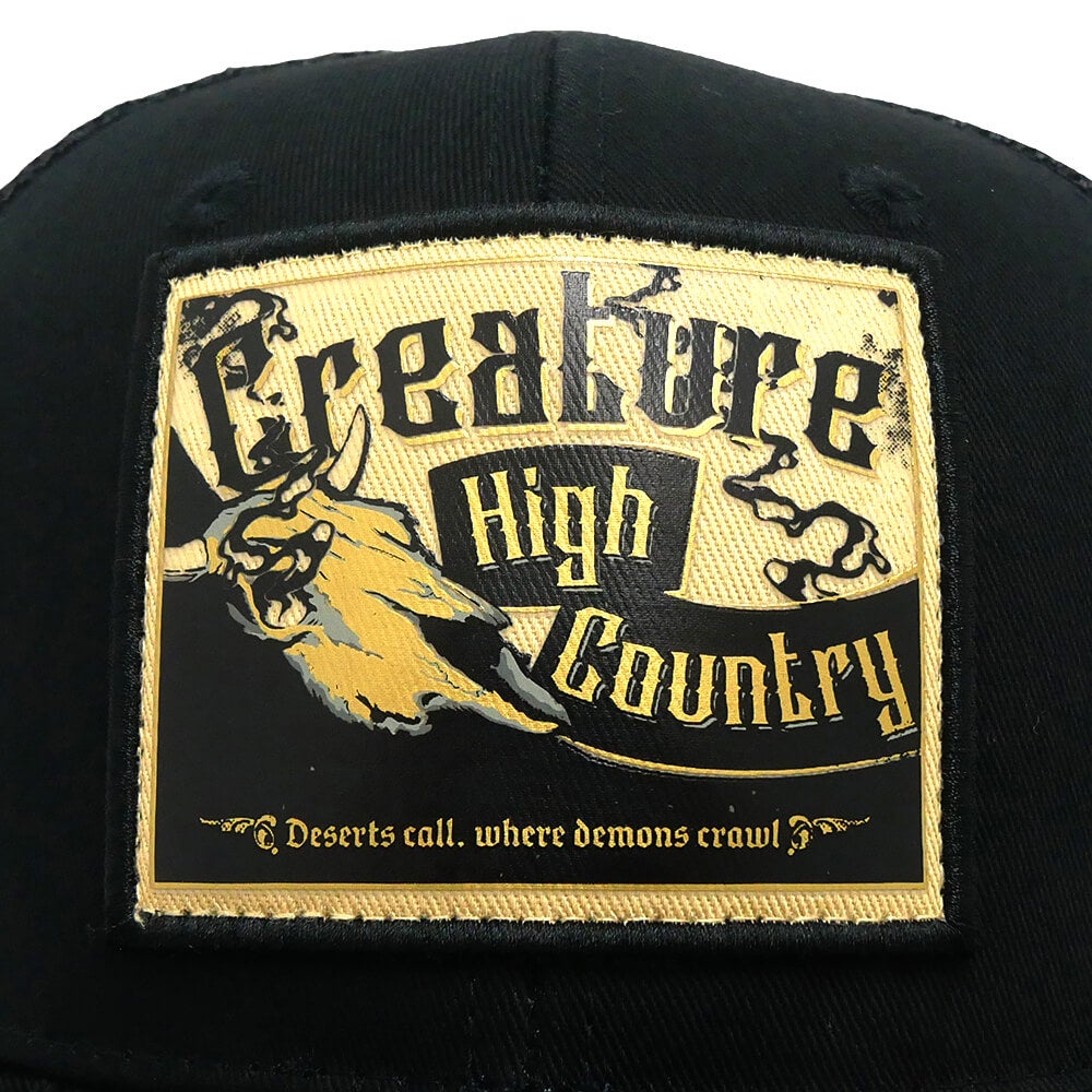 CREATURE MESHCAP クリーチャー メッシュキャップ HIGH COUNTRY MESH TRUCKER SNAPBACK BLACK スケートボード スケボー 4