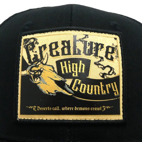 CREATURE MESHCAP クリーチャー メッシュキャップ HIGH COUNTRY MESH TRUCKER SNAPBACK BLACK スケートボード スケボー 4