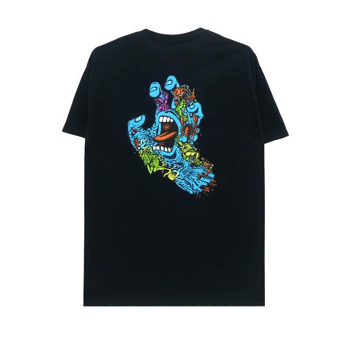 SANTA CRUZ T-SHIRT サンタクルーズ Tシャツ ROSKOPP SCREAMING FIVE BLACK スケートボード スケボー 