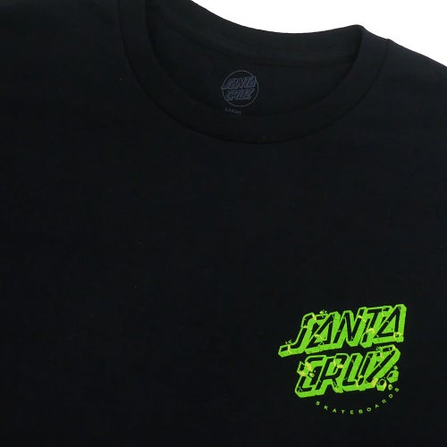 SANTA CRUZ T-SHIRT サンタクルーズ Tシャツ ROSKOPP SCREAMING FIVE BLACK スケートボード スケボー 2