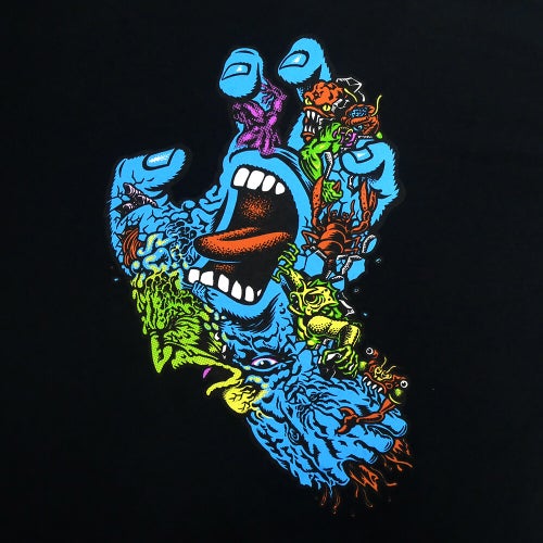 SANTA CRUZ T-SHIRT サンタクルーズ Tシャツ ROSKOPP SCREAMING FIVE BLACK スケートボード スケボー 3