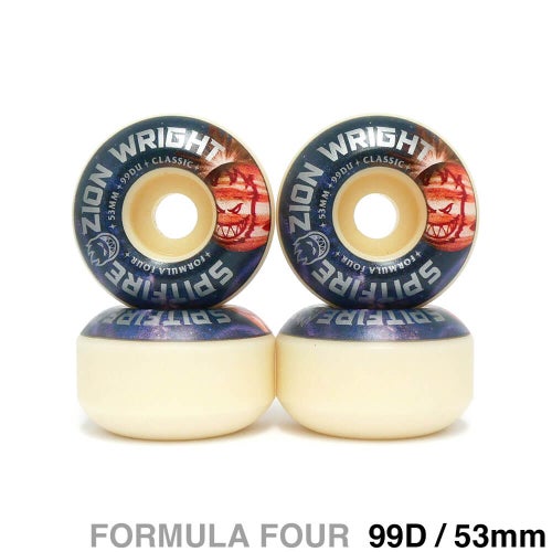 SPITFIRE WHEEL スピットファイヤー ウィール FORMULA FOUR（F4）99D CLASSIC CLASSIC ZION WRIGHT COSMIC 53mm スケートボード スケボー 1