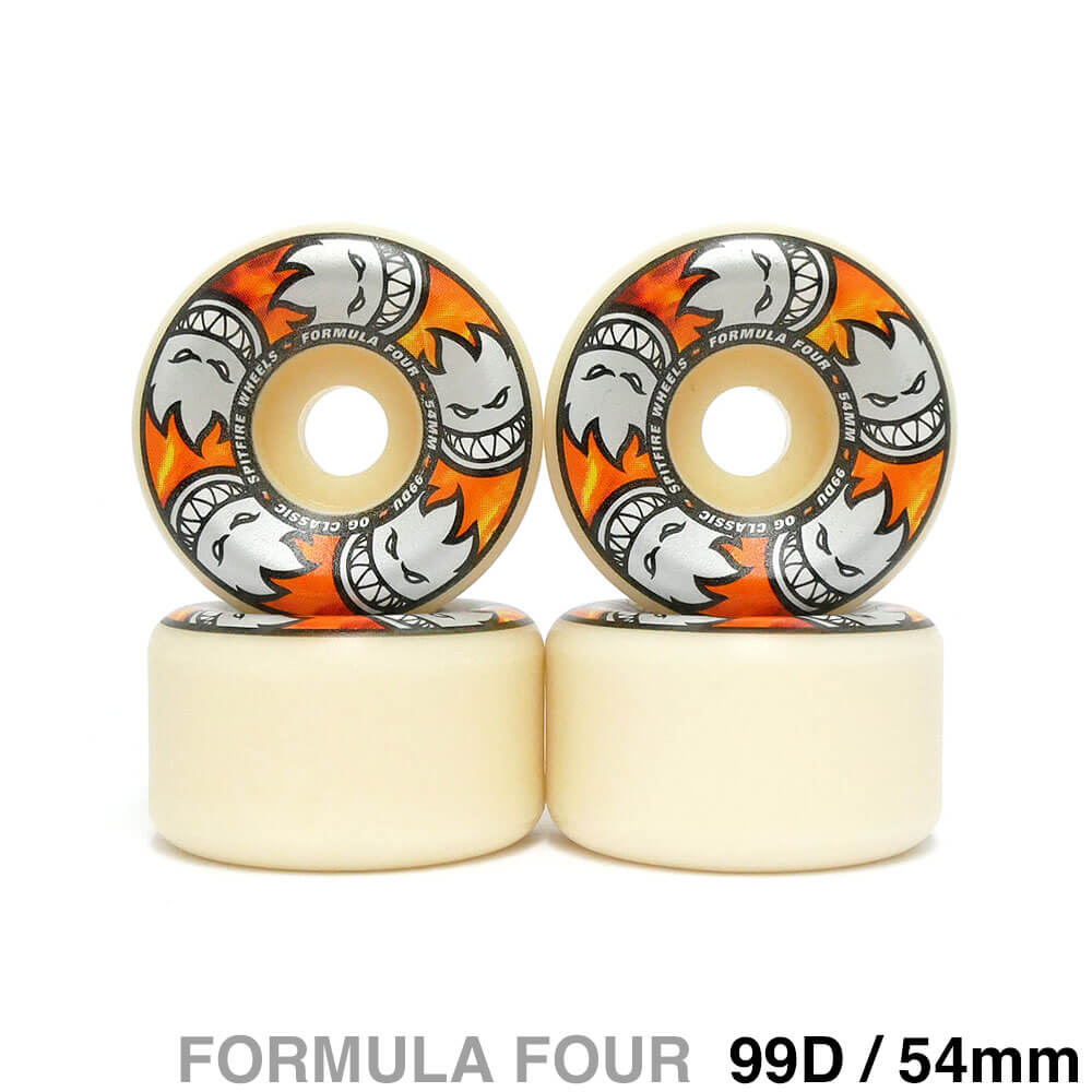 SPITFIRE WHEEL スピットファイヤー ウィール FORMULA FOUR（F4）99D OG CLASSIC MULTIBALL 54mm スケートボード スケボー 1