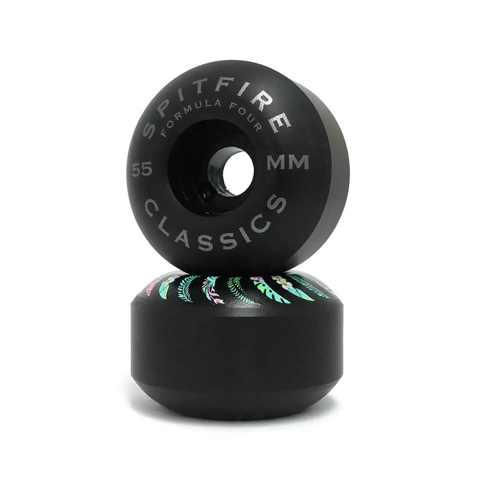 SPITFIRE WHEEL スピットファイヤー ウィール FORMULA FOUR（F4）99D CLASSIC FLORAL 黒 55mm スケートボード スケボー 2