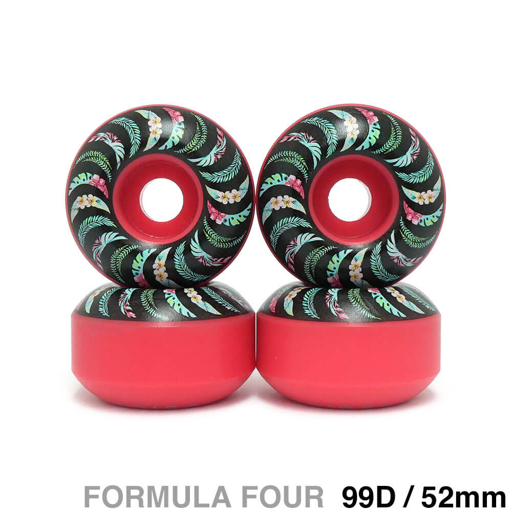SPITFIRE WHEEL スピットファイヤー ウィール FORMULA FOUR（F4）99D CLASSIC FLORAL ピンク 52mm スケートボード スケボー 1