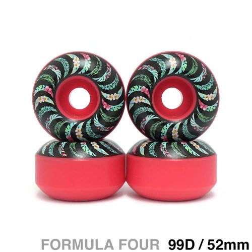 SPITFIRE WHEEL スピットファイヤー ウィール FORMULA FOUR（F4）99D CLASSIC FLORAL ピンク 52mm スケートボード スケボー 1