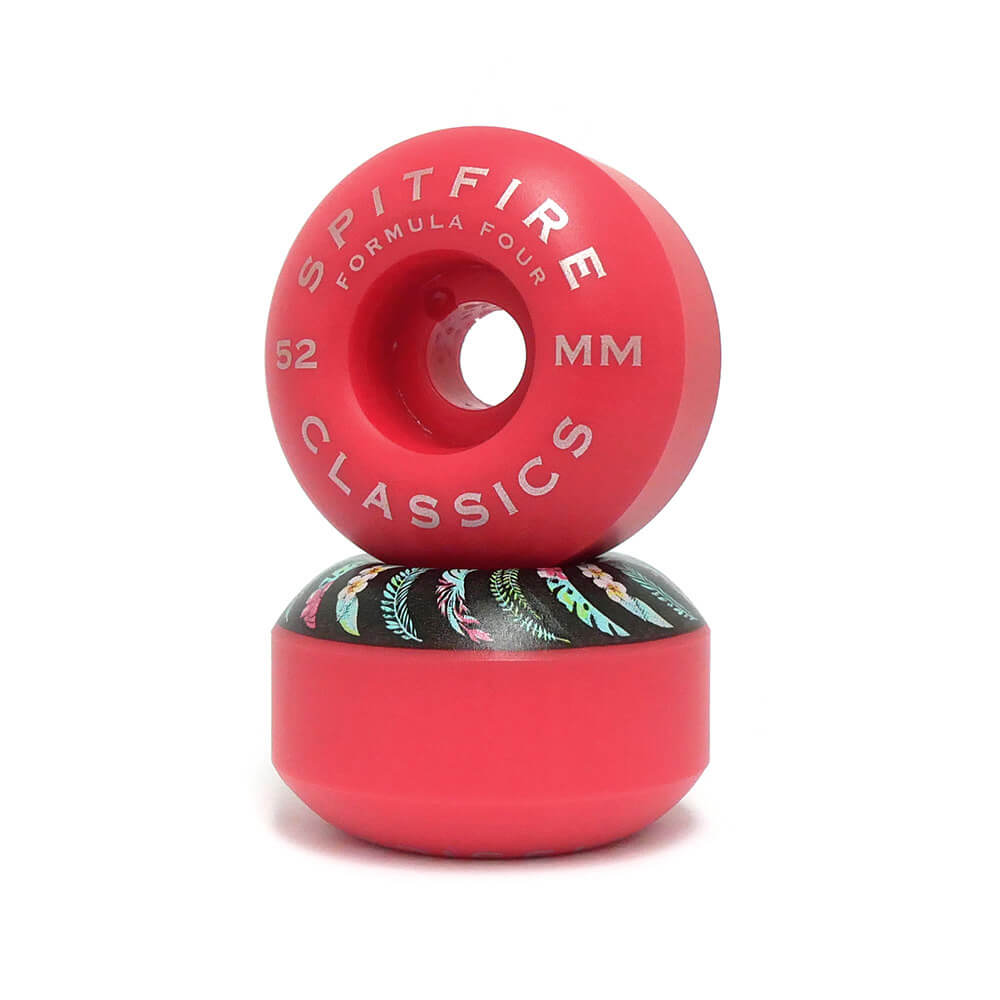 SPITFIRE WHEEL スピットファイヤー ウィール FORMULA FOUR（F4）99D CLASSIC FLORAL ピンク 52mm スケートボード スケボー 2