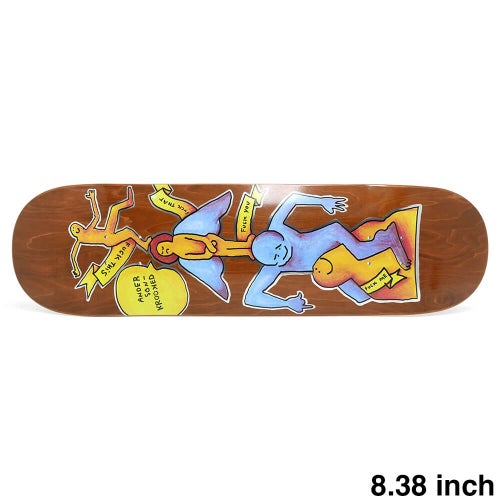 KROOKED DECK クルキッド デッキ MIKE ANDERSON STACK BROWN STAIN 8.38 スケートボード スケボー 1