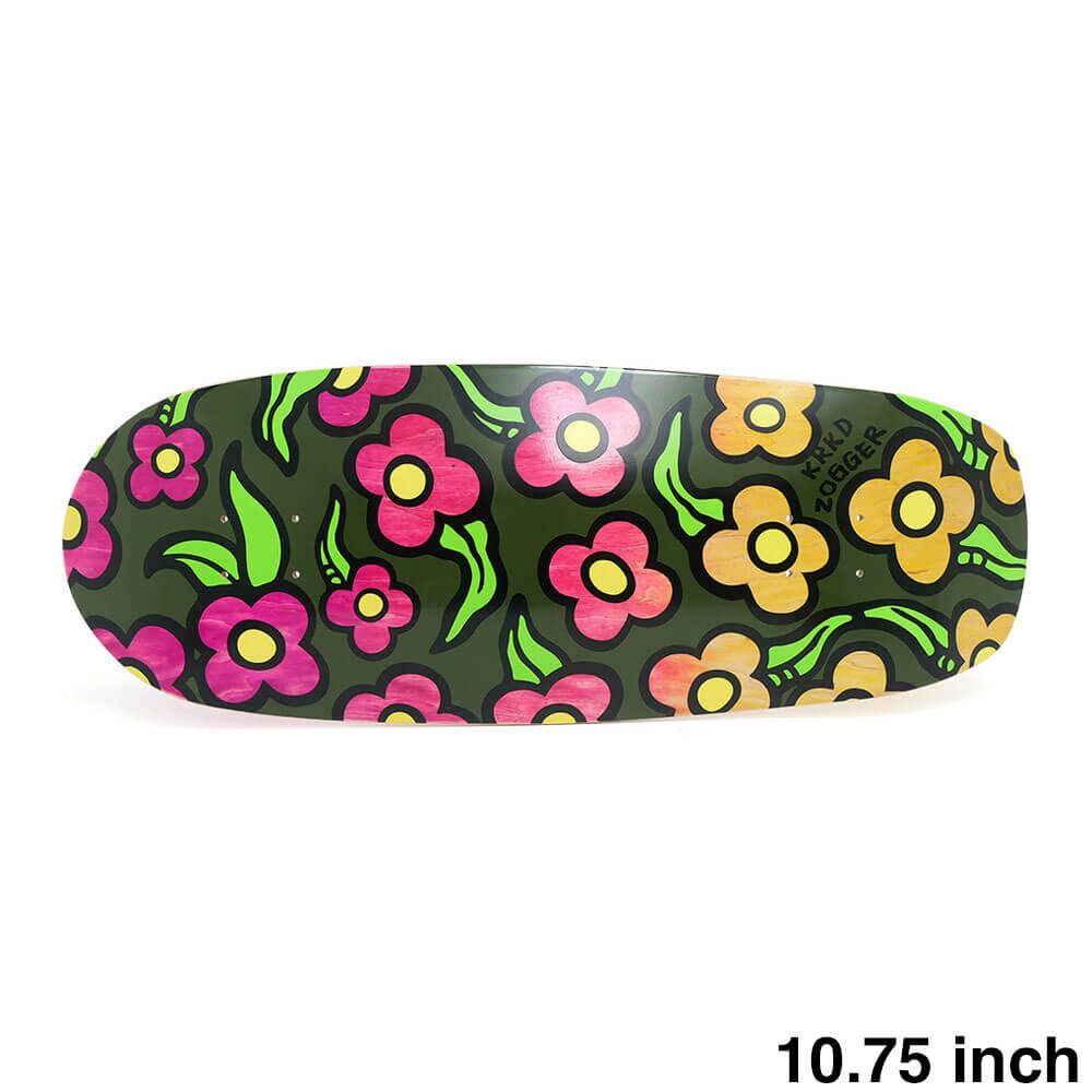 KROOKED DECK クルキッド デッキ TEAM ZOGGER WIDSTYLE FLOWERS 10.75 スケートボード スケボー 1