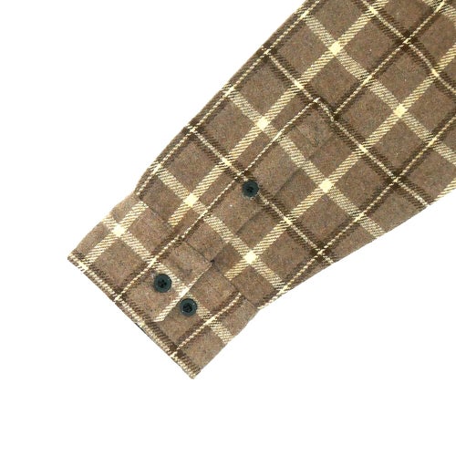 INDEPENDENT LONG SLEEVE インディペンデント 長袖シャツ BELMONT FLANNEL SHIRTS BROWN/TAN スケートボード スケボー 4
