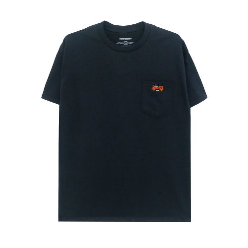  INDEPENDENT T-SHIRT インディペンデント Tシャツ BUILT TO GRIND POCKET BLACK スケートボード スケボー 