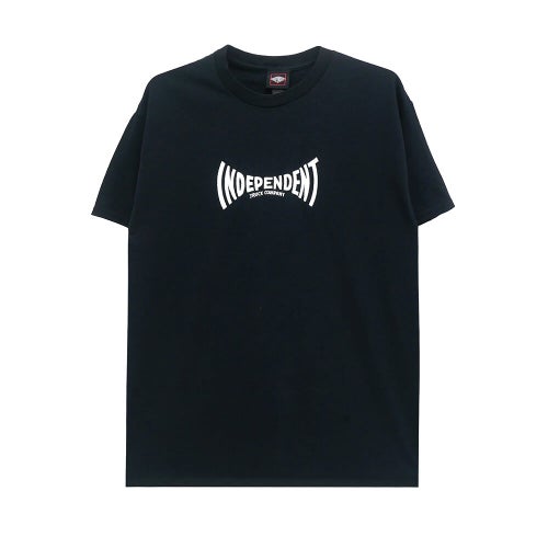  INDEPENDENT T-SHIRT インディペンデント Tシャツ EMBROIDERED SPAN BLACK スケートボード スケボー 