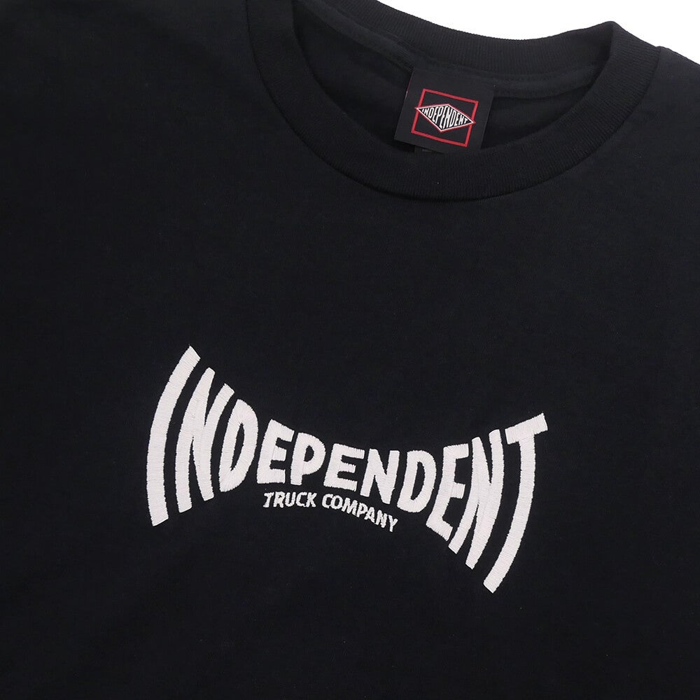  INDEPENDENT T-SHIRT インディペンデント Tシャツ EMBROIDERED SPAN BLACK スケートボード スケボー 1