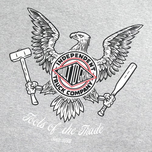  INDEPENDENT T-SHIRT インディペンデント Tシャツ TOOLS OF THE TRADE GREY スケートボード スケボー 3