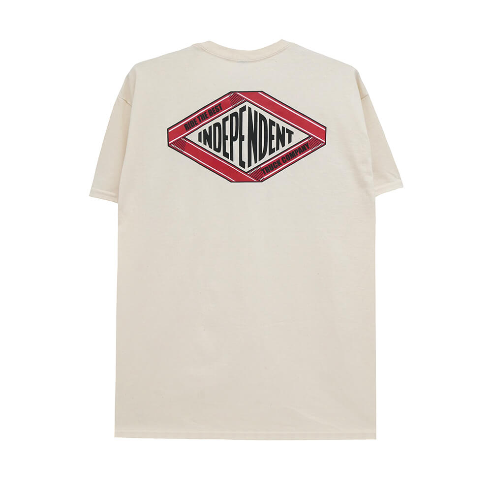  INDEPENDENT T-SHIRT インディペンデント Tシャツ SCROLL 2 NATURAL スケートボード スケボー 