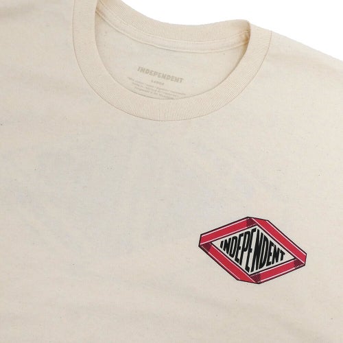  INDEPENDENT T-SHIRT インディペンデント Tシャツ SCROLL 2 NATURAL スケートボード スケボー 2