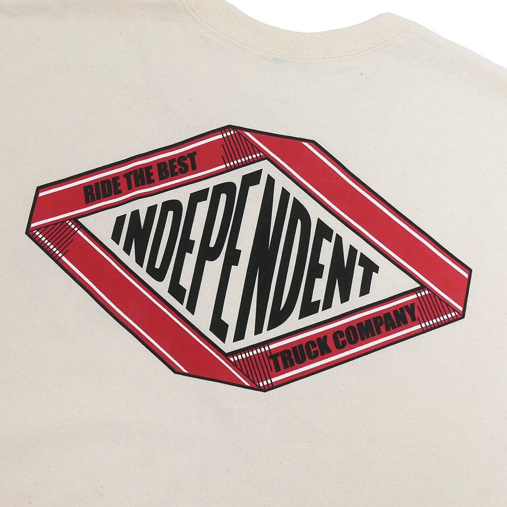  INDEPENDENT T-SHIRT インディペンデント Tシャツ SCROLL 2 NATURAL スケートボード スケボー 3