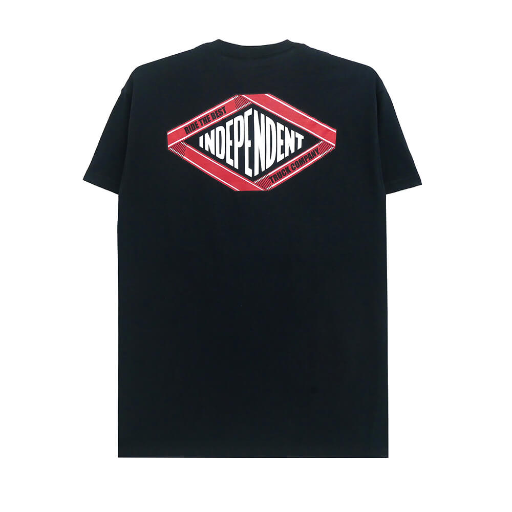  INDEPENDENT T-SHIRT インディペンデント Tシャツ SCROLL 2 BLACK スケートボード スケボー 