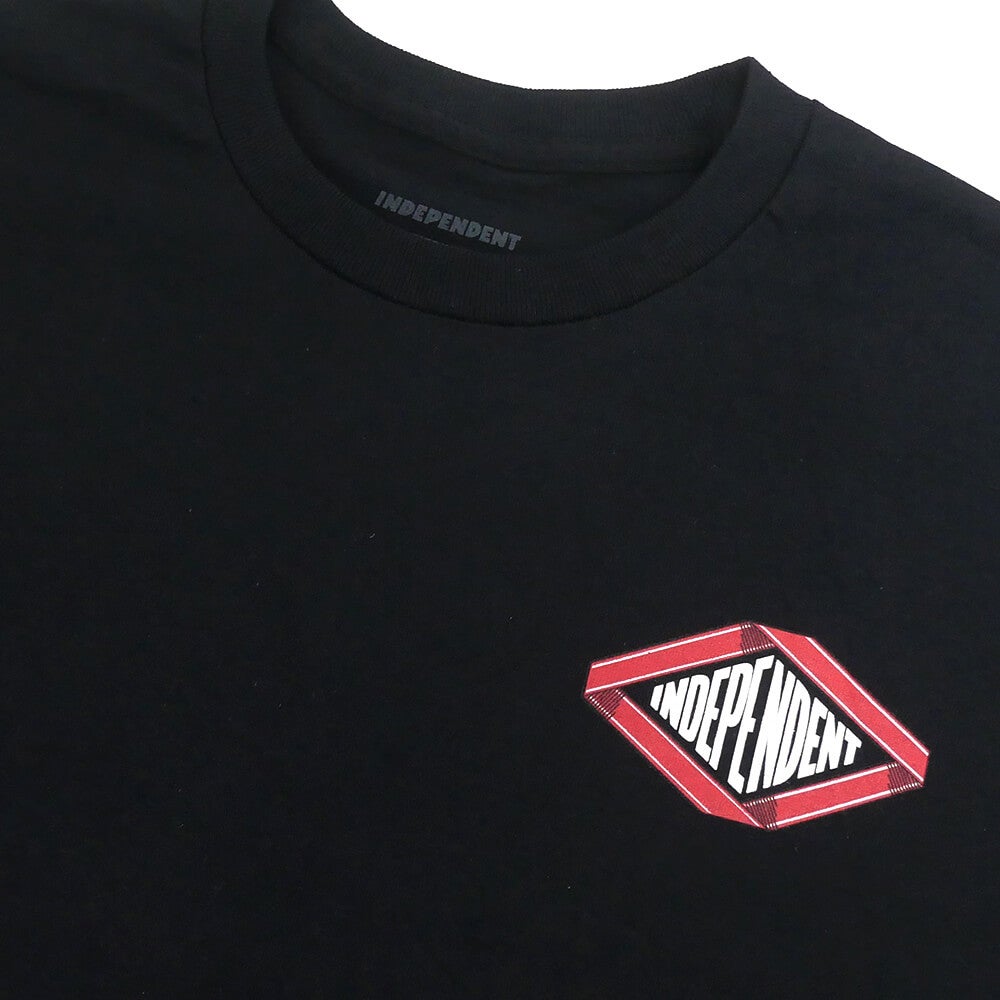  INDEPENDENT T-SHIRT インディペンデント Tシャツ SCROLL 2 BLACK スケートボード スケボー 2