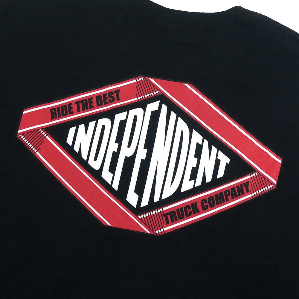  INDEPENDENT T-SHIRT インディペンデント Tシャツ SCROLL 2 BLACK スケートボード スケボー 3