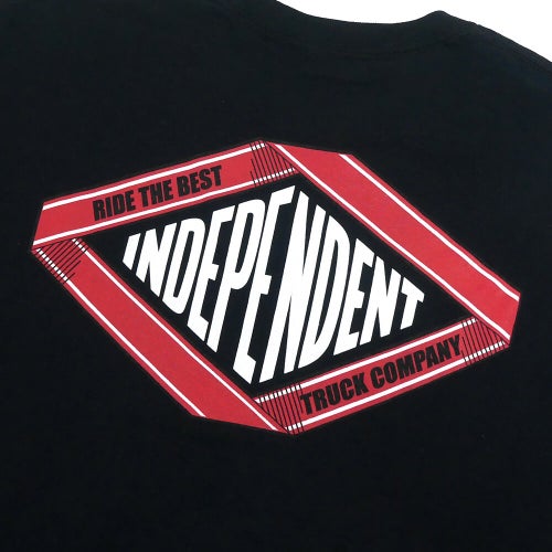  INDEPENDENT T-SHIRT インディペンデント Tシャツ SCROLL 2 BLACK スケートボード スケボー 3