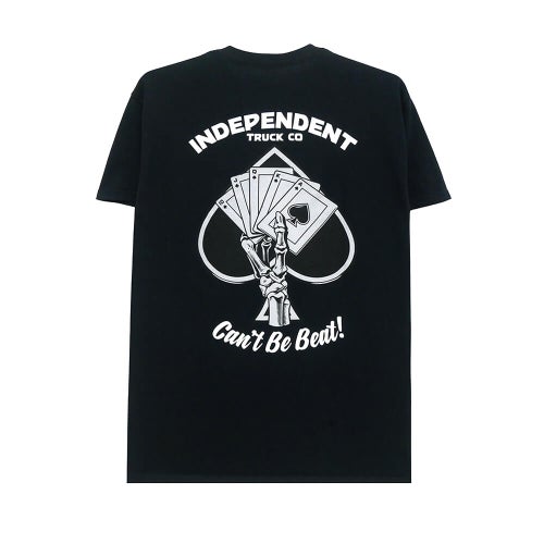  INDEPENDENT T-SHIRT インディペンデント Tシャツ ROYAL FLUSH BLACK スケートボード スケボー 