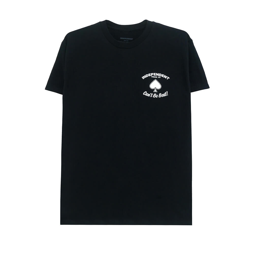  INDEPENDENT T-SHIRT インディペンデント Tシャツ ROYAL FLUSH BLACK スケートボード スケボー 1