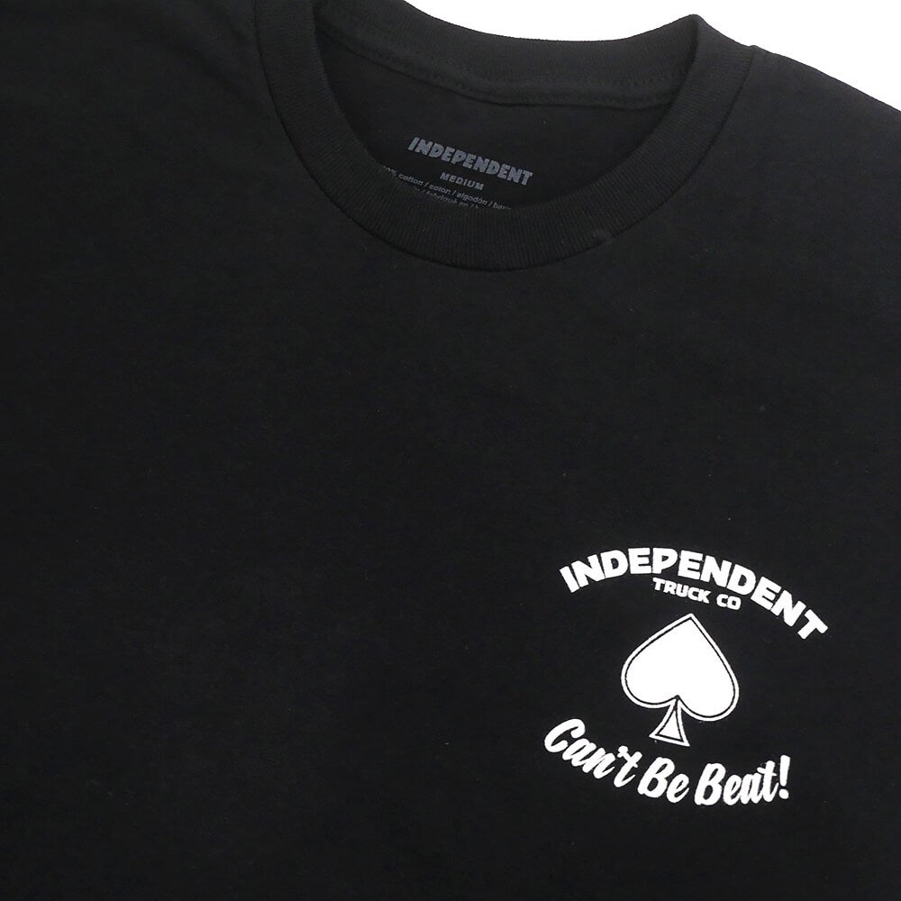  INDEPENDENT T-SHIRT インディペンデント Tシャツ ROYAL FLUSH BLACK スケートボード スケボー 2