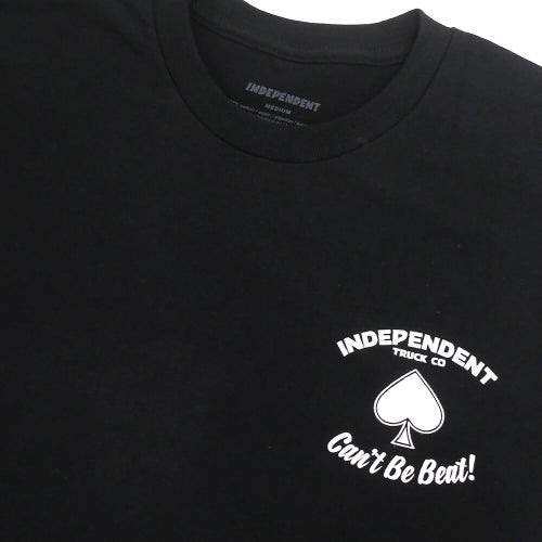  INDEPENDENT T-SHIRT インディペンデント Tシャツ ROYAL FLUSH BLACK スケートボード スケボー 2