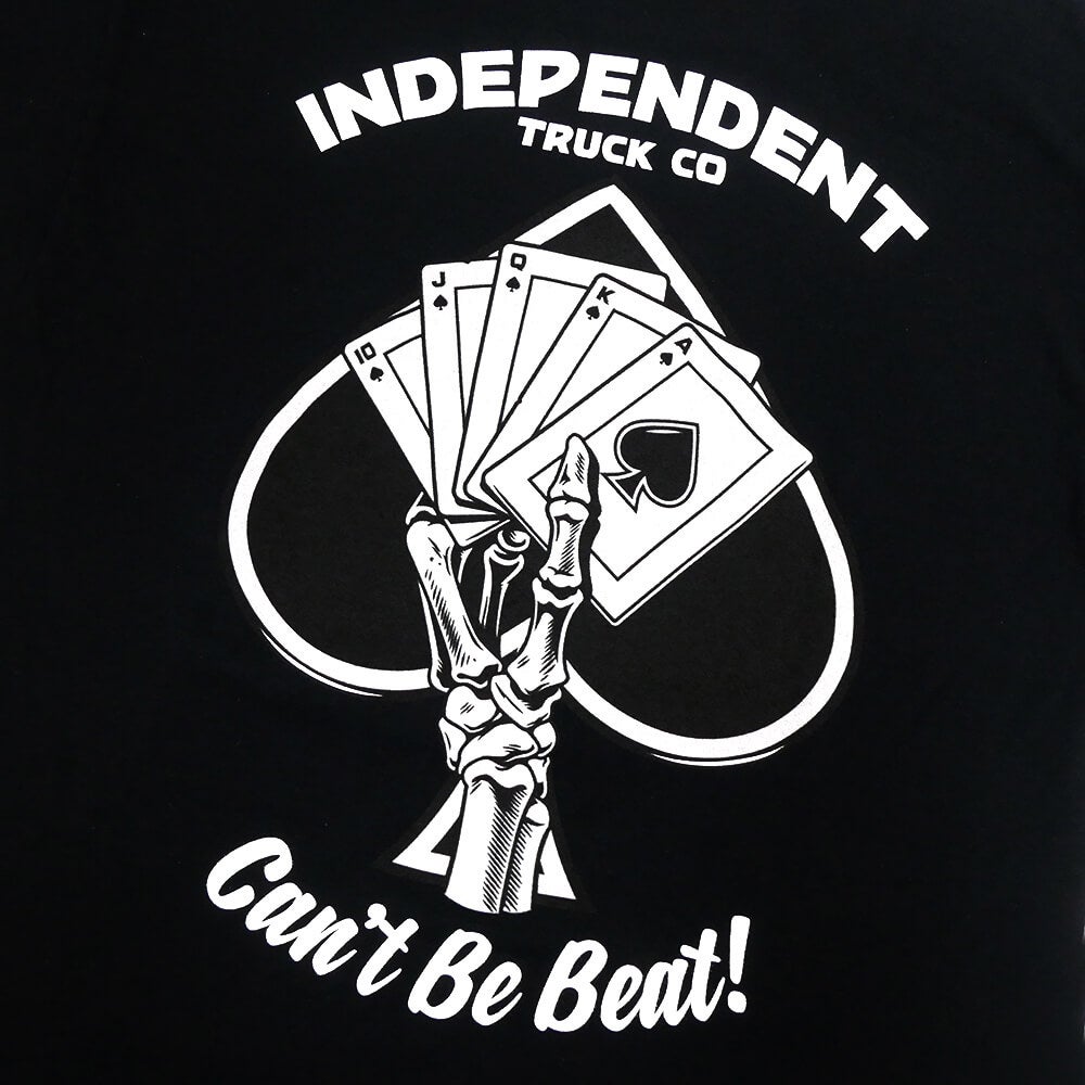  INDEPENDENT T-SHIRT インディペンデント Tシャツ ROYAL FLUSH BLACK スケートボード スケボー 3