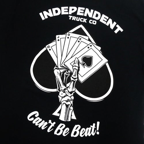 INDEPENDENT T-SHIRT インディペンデント Tシャツ ROYAL FLUSH BLACK スケートボード スケボー 3