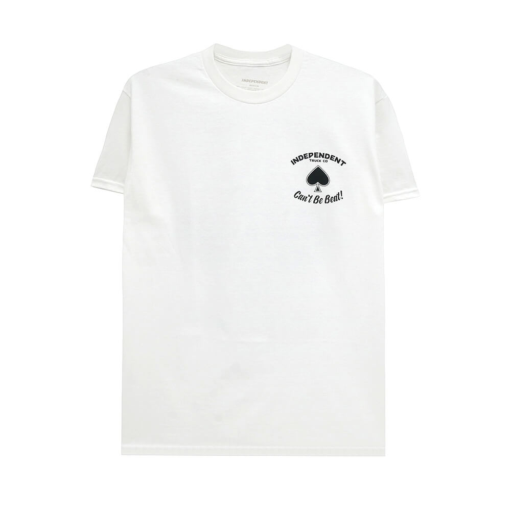  INDEPENDENT T-SHIRT インディペンデント Tシャツ ROYAL FLUSH WHITE スケートボード スケボー 1