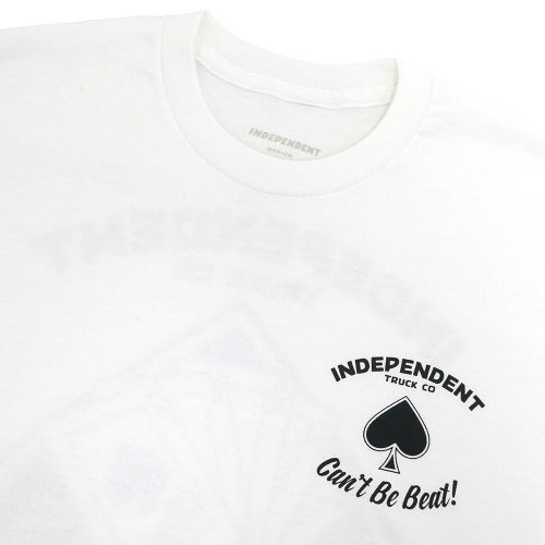  INDEPENDENT T-SHIRT インディペンデント Tシャツ ROYAL FLUSH WHITE スケートボード スケボー 2