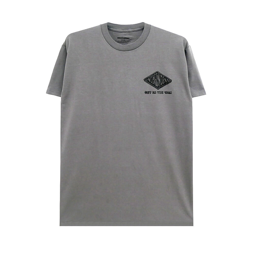  INDEPENDENT T-SHIRT インディペンデント Tシャツ ANYTIME ANYPLACE ANYWHER CHARCOAL スケートボード スケボー 1