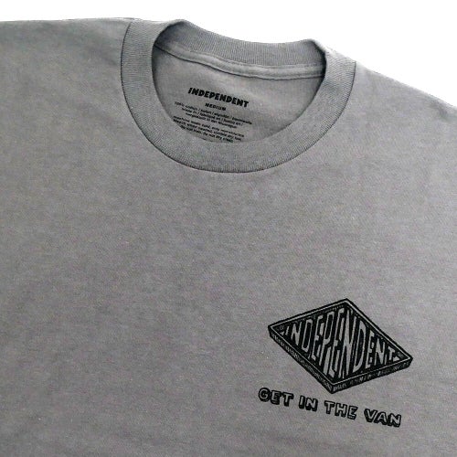  INDEPENDENT T-SHIRT インディペンデント Tシャツ ANYTIME ANYPLACE ANYWHER CHARCOAL スケートボード スケボー 2
