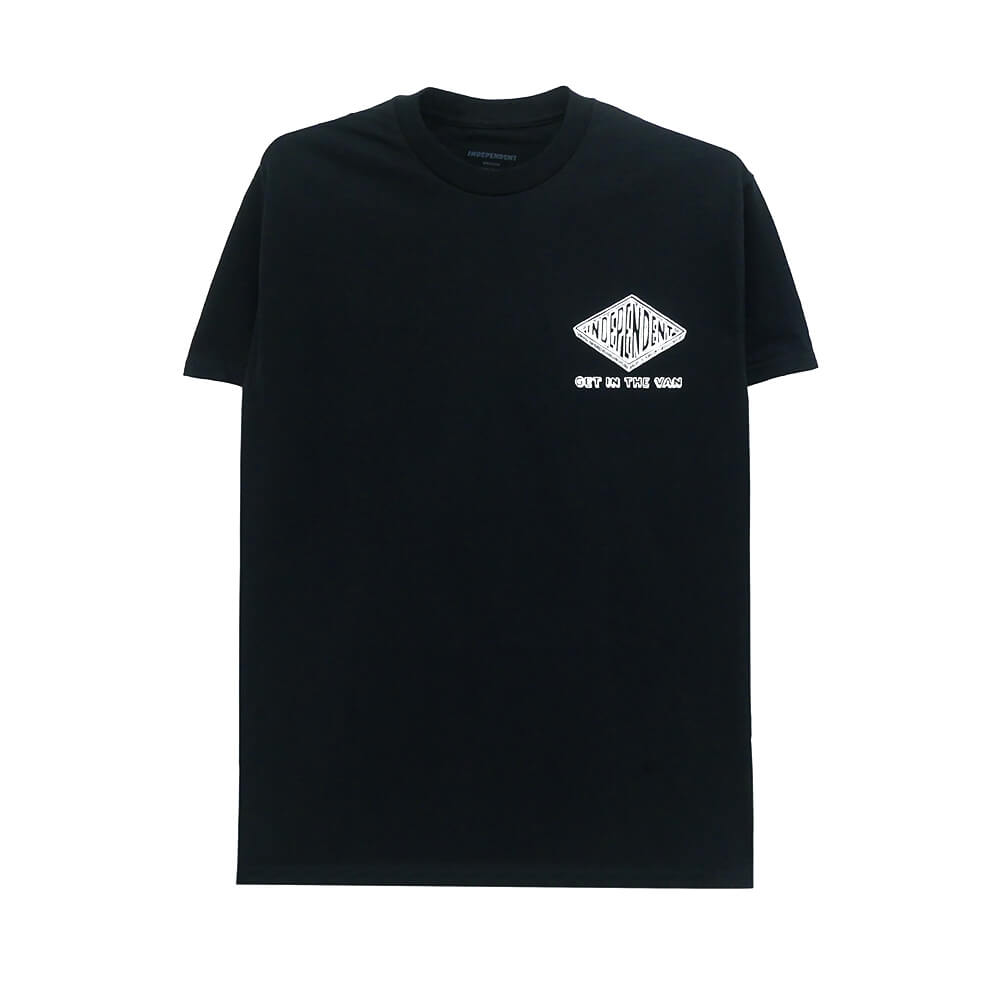 INDEPENDENT T-SHIRT インディペンデント Tシャツ ANYTIME ANYPLACE ANYWHER BLACK スケートボード スケボー 1