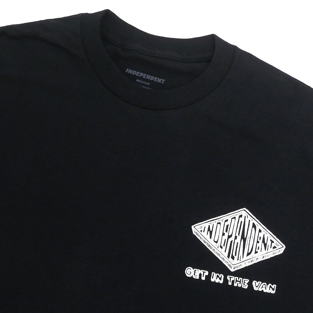 INDEPENDENT T-SHIRT インディペンデント Tシャツ ANYTIME ANYPLACE ANYWHER BLACK スケートボード スケボー 2