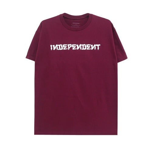  INDEPENDENT T-SHIRT インディペンデント Tシャツ DRESSEN BAR MAROON スケートボード スケボー 