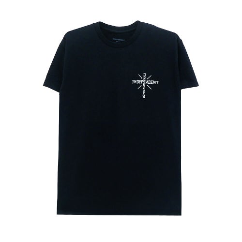 INDEPENDENT T-SHIRT インディペンデント Tシャツ DRESSEN SKULL ROSE BLACK スケートボード スケボー 1