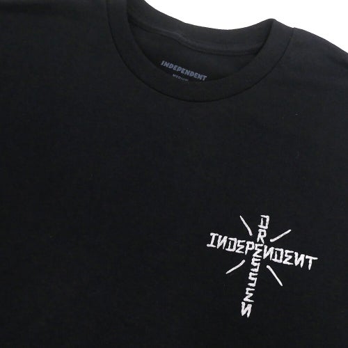 INDEPENDENT T-SHIRT インディペンデント Tシャツ DRESSEN SKULL ROSE BLACK スケートボード スケボー 2