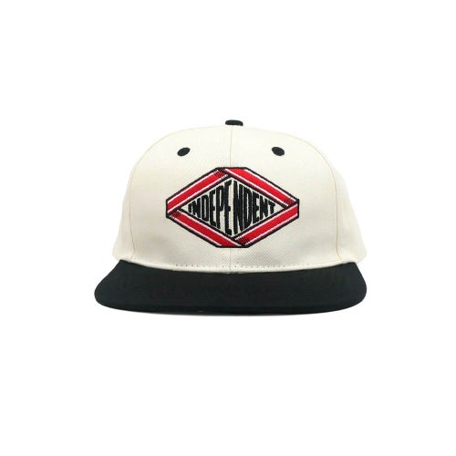 INDEPENDENT CAP インディペンデント キャップ SCROLL 2 SNAPBACK NATURAL/BLACK スケートボード スケボー 1