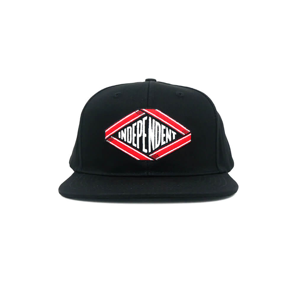 INDEPENDENT CAP インディペンデント キャップ SCROLL 2 SNAPBACK BLACK スケートボード スケボー 1