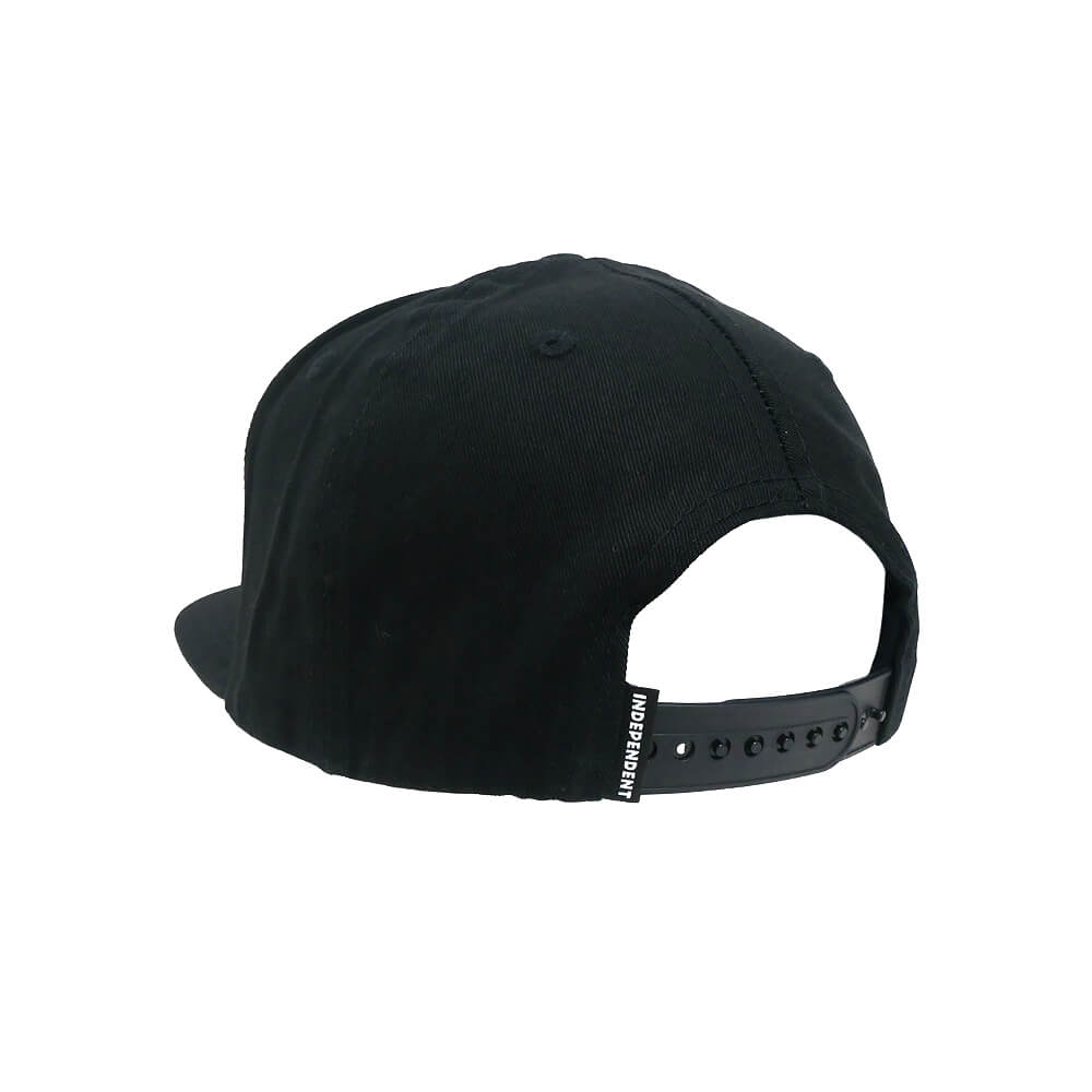 INDEPENDENT CAP インディペンデント キャップ SCROLL 2 SNAPBACK BLACK スケートボード スケボー 2
