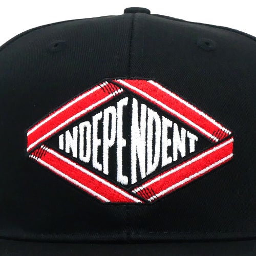 INDEPENDENT CAP インディペンデント キャップ SCROLL 2 SNAPBACK BLACK スケートボード スケボー 4
