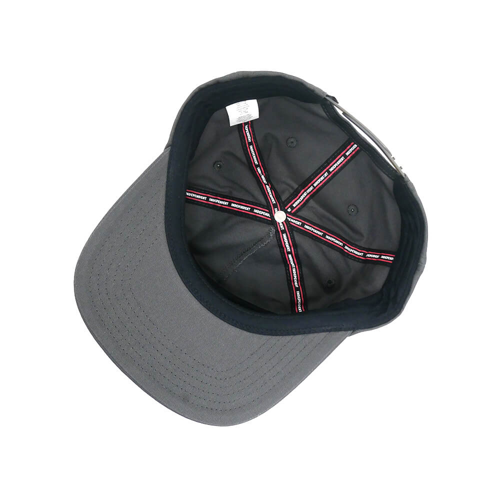 INDEPENDENT CAP インディペンデント キャップ BAR LOGO SNAPBACK CHARCOAL スケートボード スケボー 3