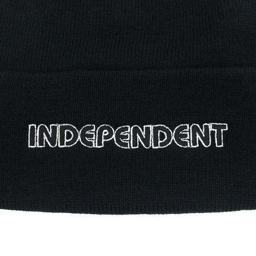  INDEPENDENT KNITCAP インディペンデント ニットキャップ GROUND WORK BEANIE BLACK スケートボード スケボー 2