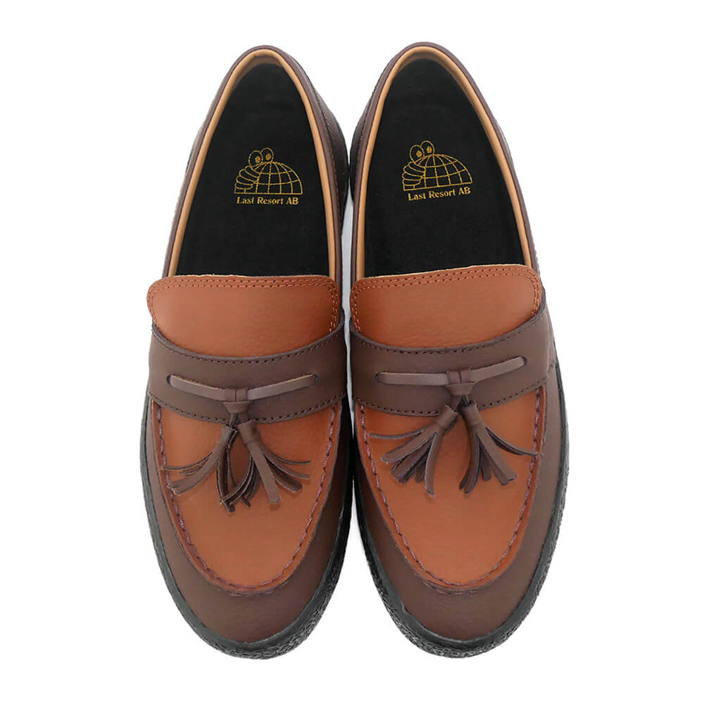 LAST RESORT AB SHOES ラストリゾートエービー シューズ スニーカー VM005 LOAFER LEATHER BROWN STONE/SEQUOIA/BLACK スケートボード スケボー 3