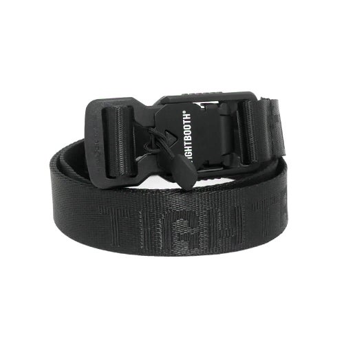 TIGHTBOOTH（TBPR）BELT タイトブース ベルト JACQUARD LOGO BELT BLACK スケートボード スケボー　1