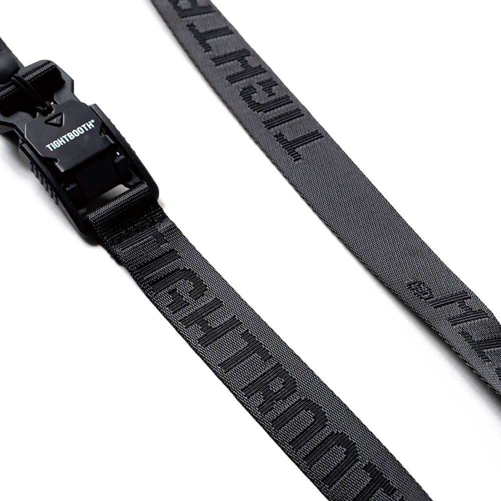TIGHTBOOTH（TBPR）BELT タイトブース ベルト JACQUARD LOGO BELT BLACK スケートボード スケボー　4