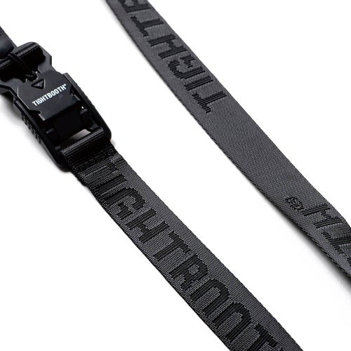 TIGHTBOOTH（TBPR）BELT タイトブース ベルト JACQUARD LOGO BELT BLACK スケートボード スケボー　4